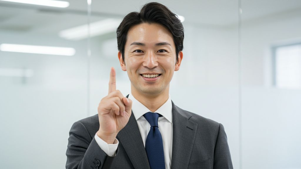 笑顔のビジネスマン