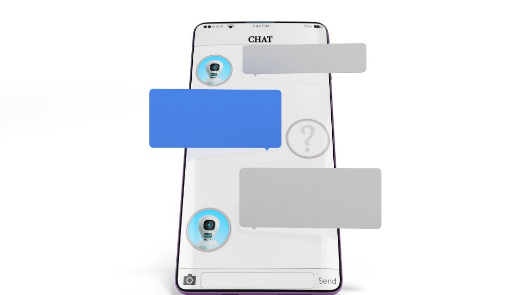 チャットアプリが表示されているイメージ画像