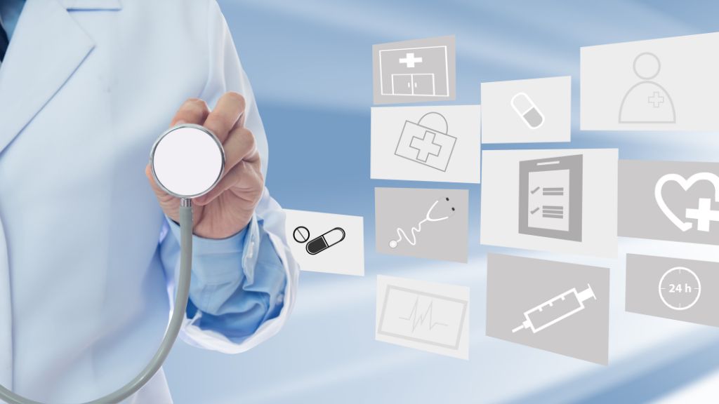 聴診器を当てる医師