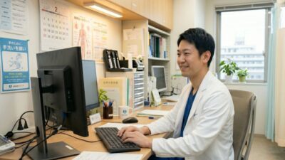 快適に電子カルテを使用する医師